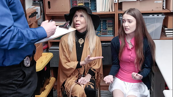 Teen and Her Grandmaa Getting the Lesson on Shoplifting – Liftermilf
