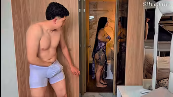 I surprise my stepmother in my room and I didn’t know she wanted to fuck me