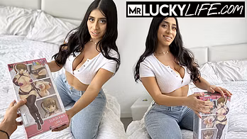 Busty Brunette Violet Myers Gives Head After A Date