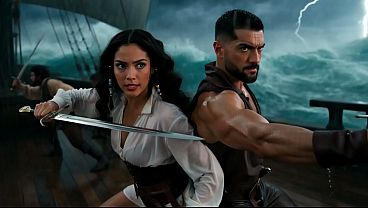 PIRATES IN ACTION: THEY EVEN TOOK OUR SHIP AWAY, AND I WENT INTO A ROOM WITH MY CAPTAIN, AND THAT WAS OUR LAST KISS (IA)