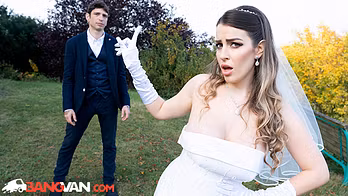 BangVan – Runaway Bride in Weddting Dress Marica Chanelle got Cheated and Seeks Payback!