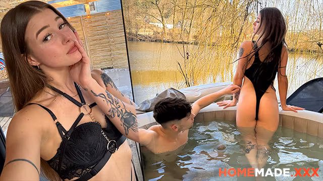 HomemadeXXX – Hot Olivia Sparkle and Boyfriend Have Fun in Wooden Cottage Cabin