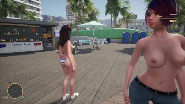 Real Life Sunbay STA 5 parody, girls walk around the city with bare breasts