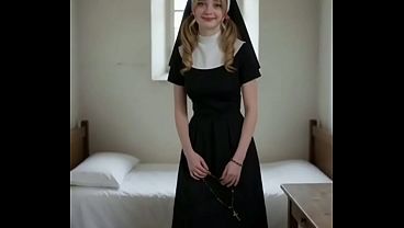 Fantasias IA – Monja de 18 años pura y virgen quiere tener su primera experiencia sexual y me permite que le haga todo lo que quiera en coño y culo y que me corra en su boca, en español castellano